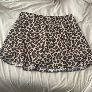 Cheetah Print Abercrombie skirt with shorts